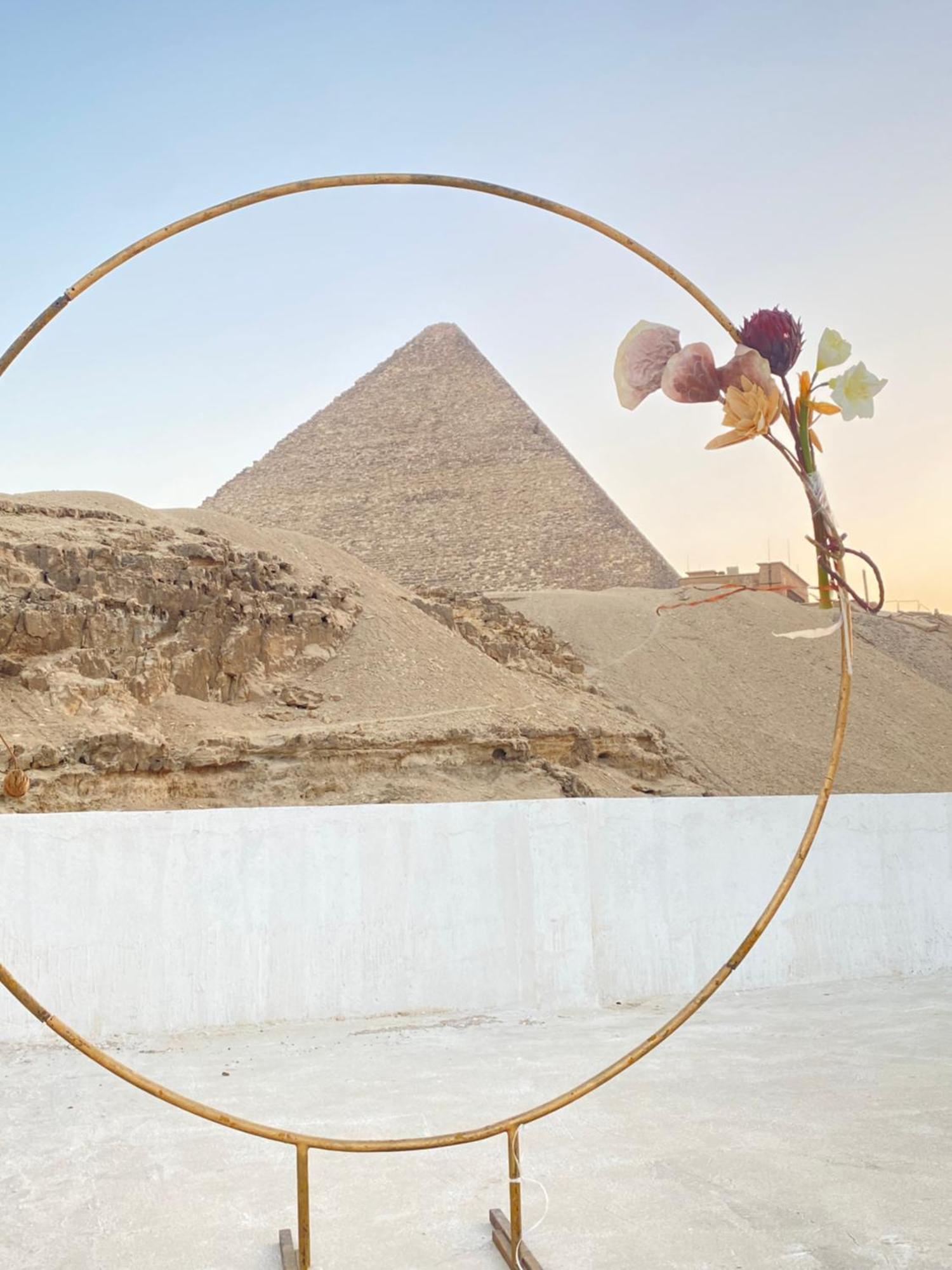 The Grand Pyramids View Hotel Kafret el-Gabal Extérieur photo