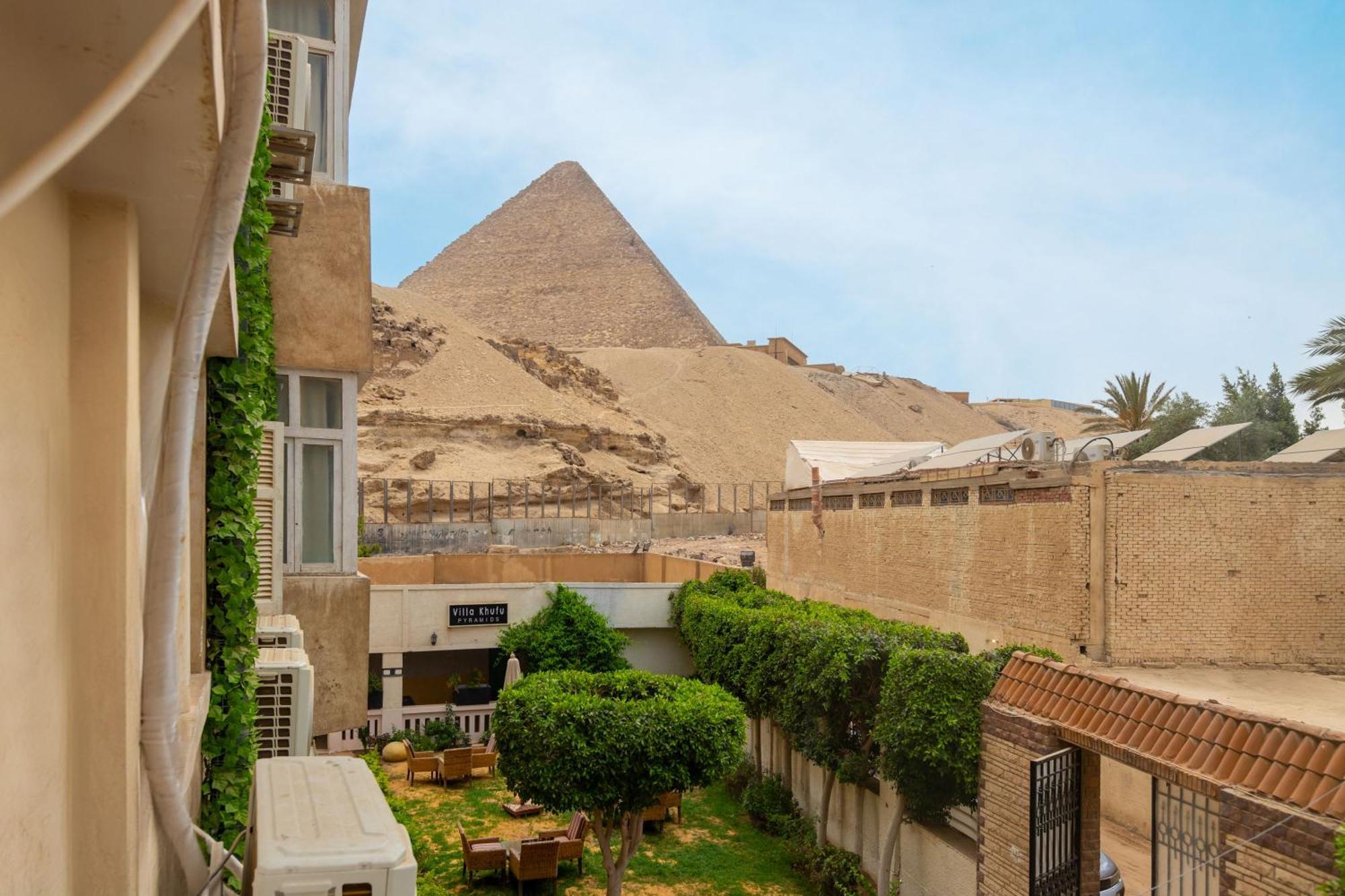 The Grand Pyramids View Hotel Kafret el-Gabal Extérieur photo